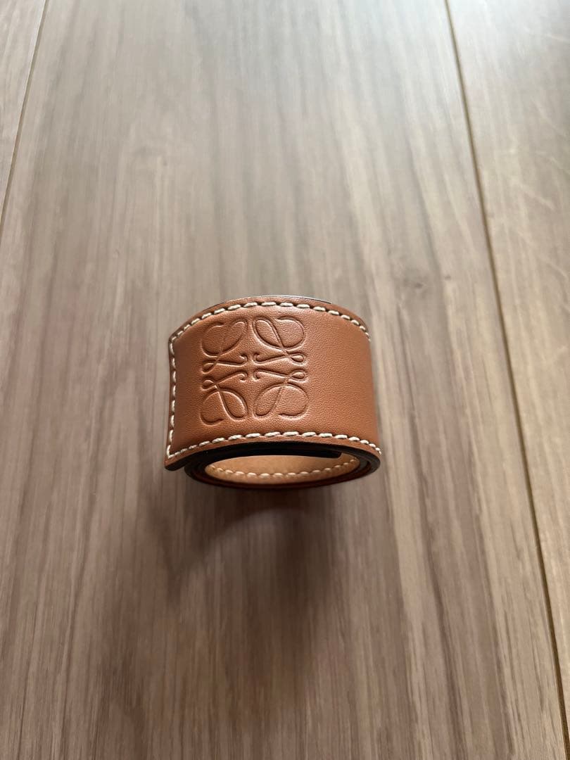 LOEWE ロエベ　ブラウン レザー バングル ブレスレット