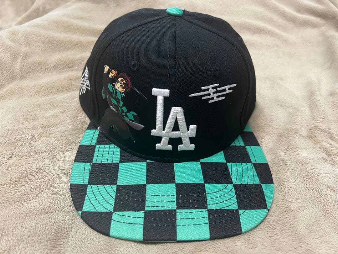 【限定】ドジャース×鬼滅の刃 帽子 2点セット⚾✨新品未使用／LA×炭治郎モデル