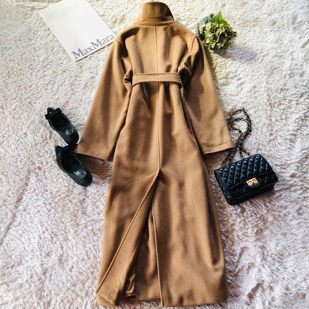専用✨マックスマーラ マニュエラコート キャメル100% 女優襟 白タグ 36