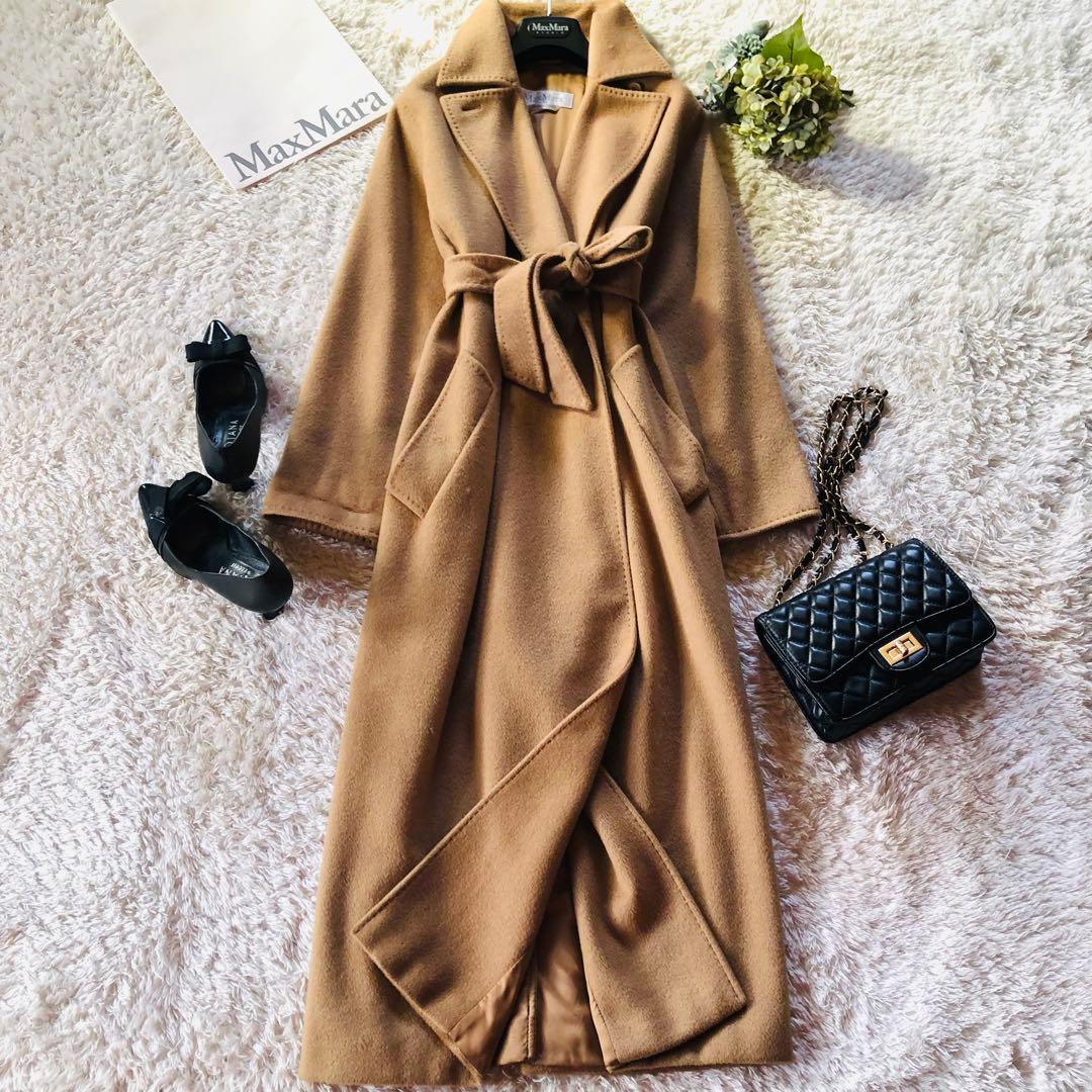 専用✨マックスマーラ マニュエラコート キャメル100% 女優襟 白タグ 36