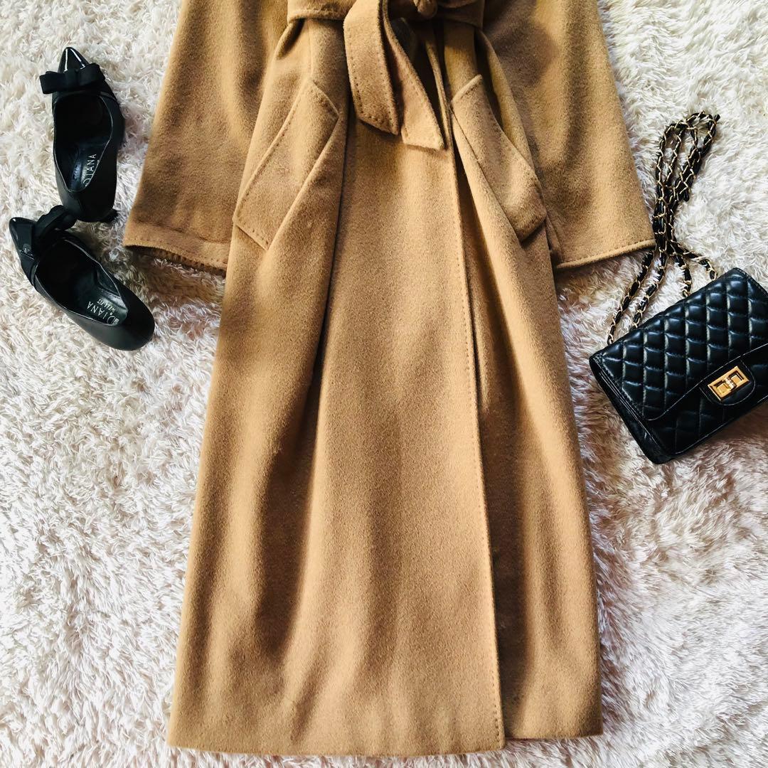 専用✨マックスマーラ マニュエラコート キャメル100% 女優襟 白タグ 36