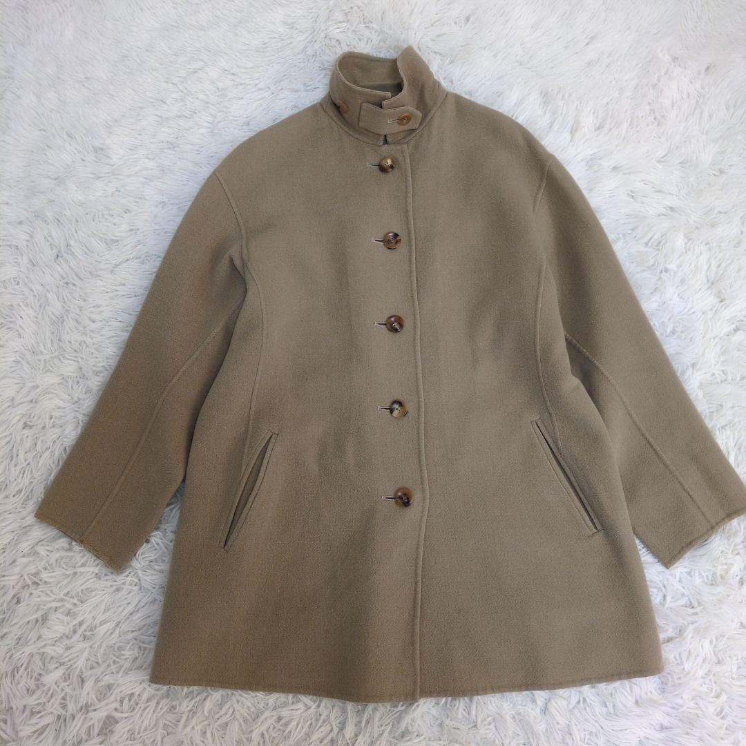 イッセイミヤケ　カシミヤ　チェスターコート　ミドル丈