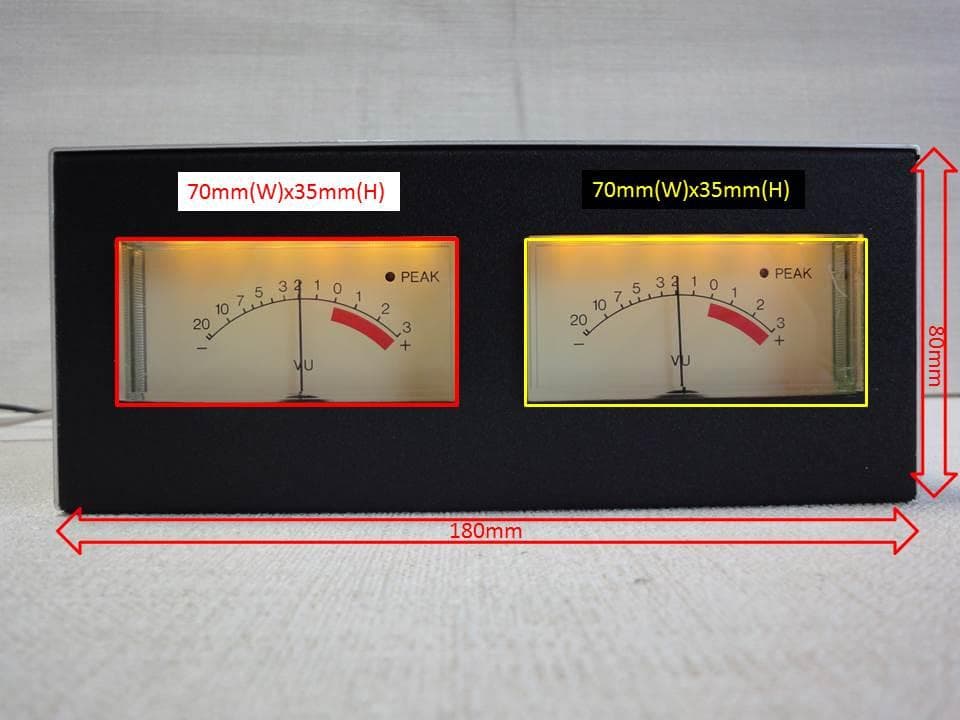 自作ステレオVUメーター218号機（YAMAHA大型ワイド・ピーク付）