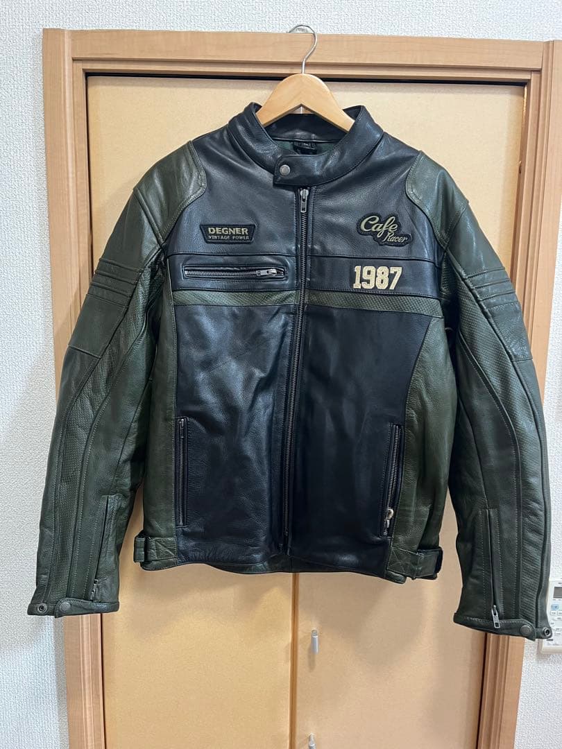 【こだま743】DEGNER(デグナー)レザージャケット　牛革　XLサイズ