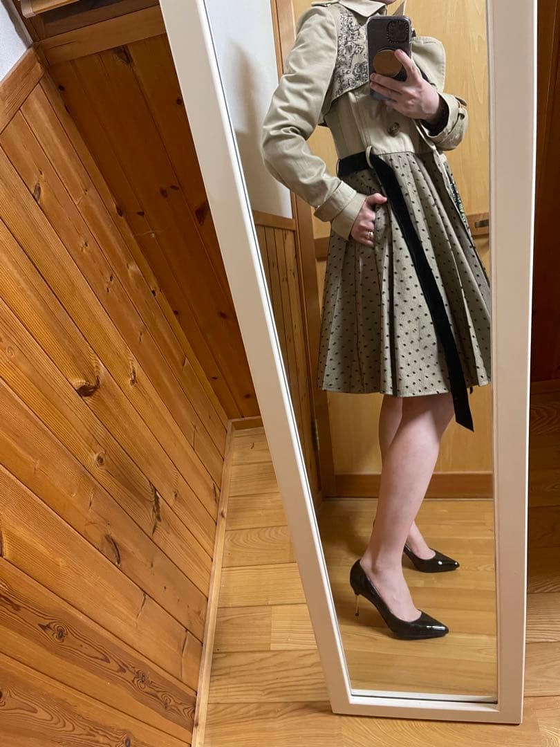 ヴァレンティノ　トレンチコート　ドット柄