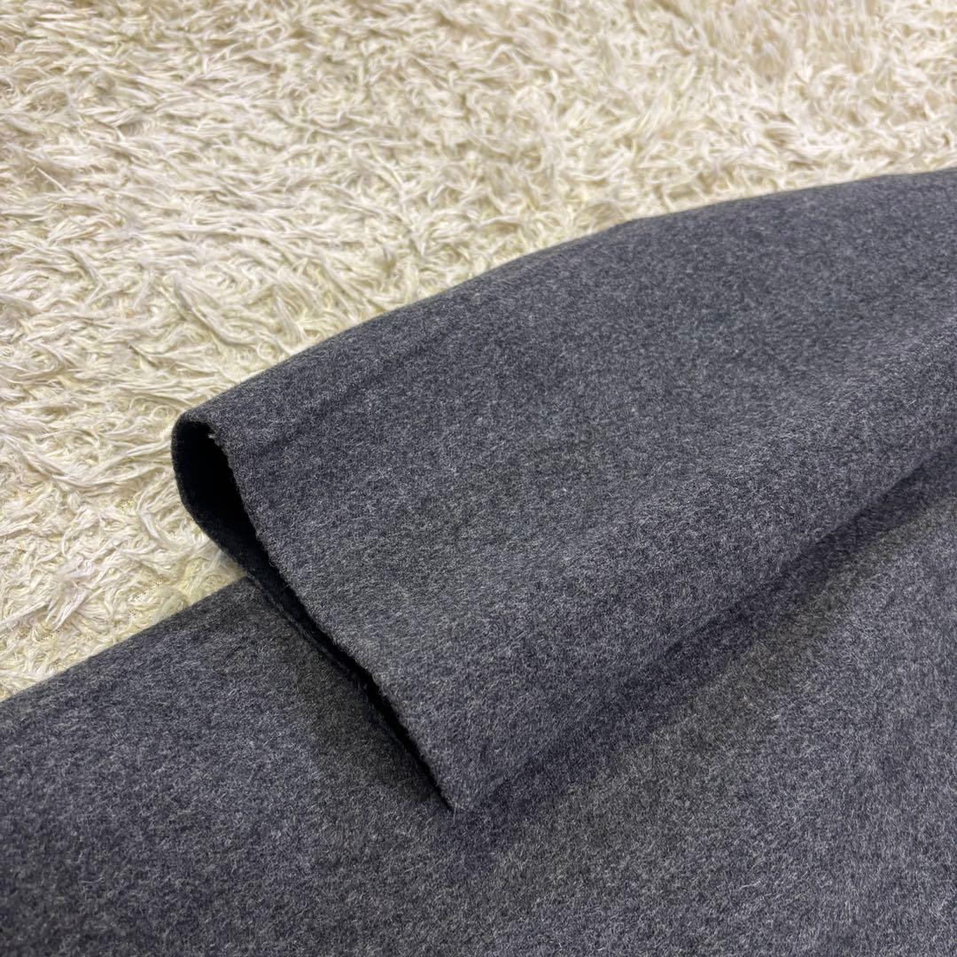 希少サイズ　23区　大きいサイズ　フーディッド　リバーウール　コート　50