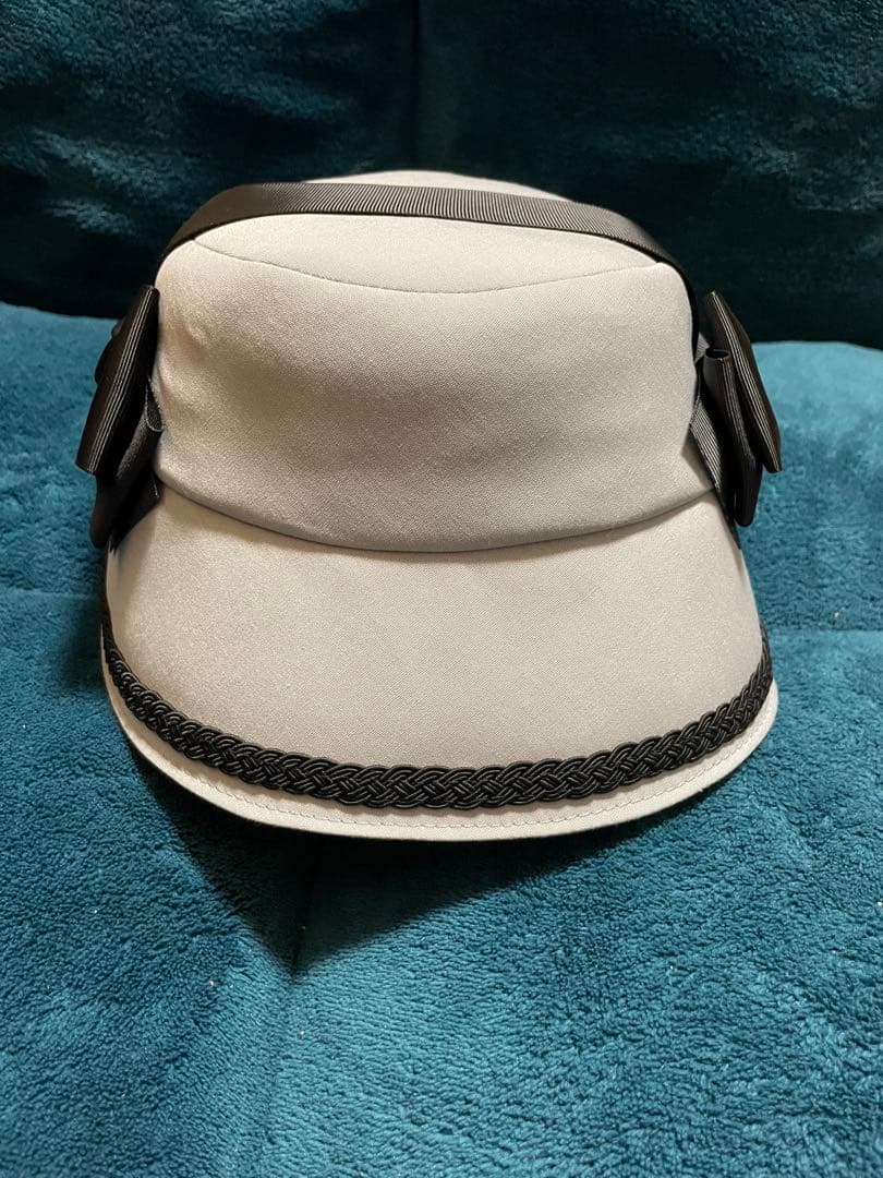 アノンハット 小公女 ボンネ グレー×ブラック