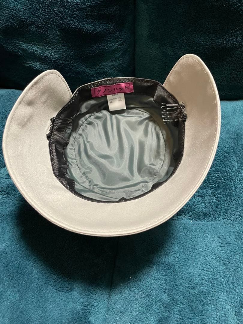 アノンハット 小公女 ボンネ グレー×ブラック