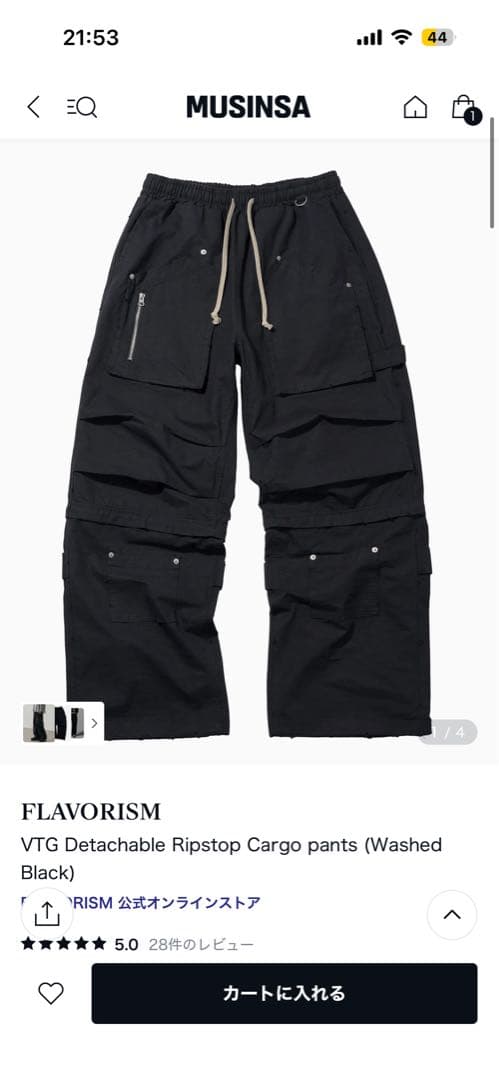 パンツ FLAVORISM VTG Detachable Ripstop Cargo