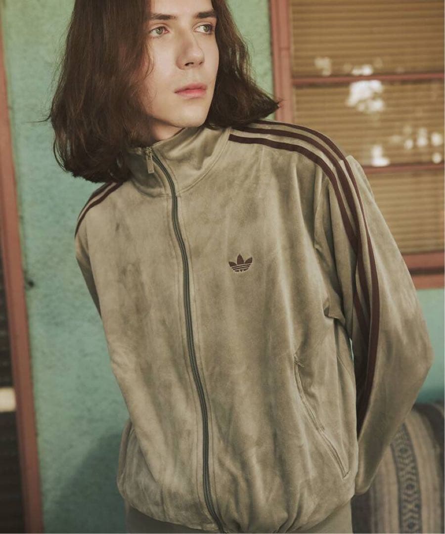 adidas JOURNAL STANDARD ベロア トラックジャケット XS