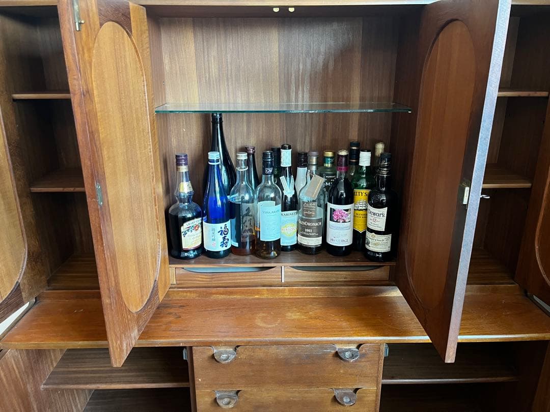 ミッドセンチュリー 木製大型キャビネット NATHAN 食器棚　ラック　チェスト