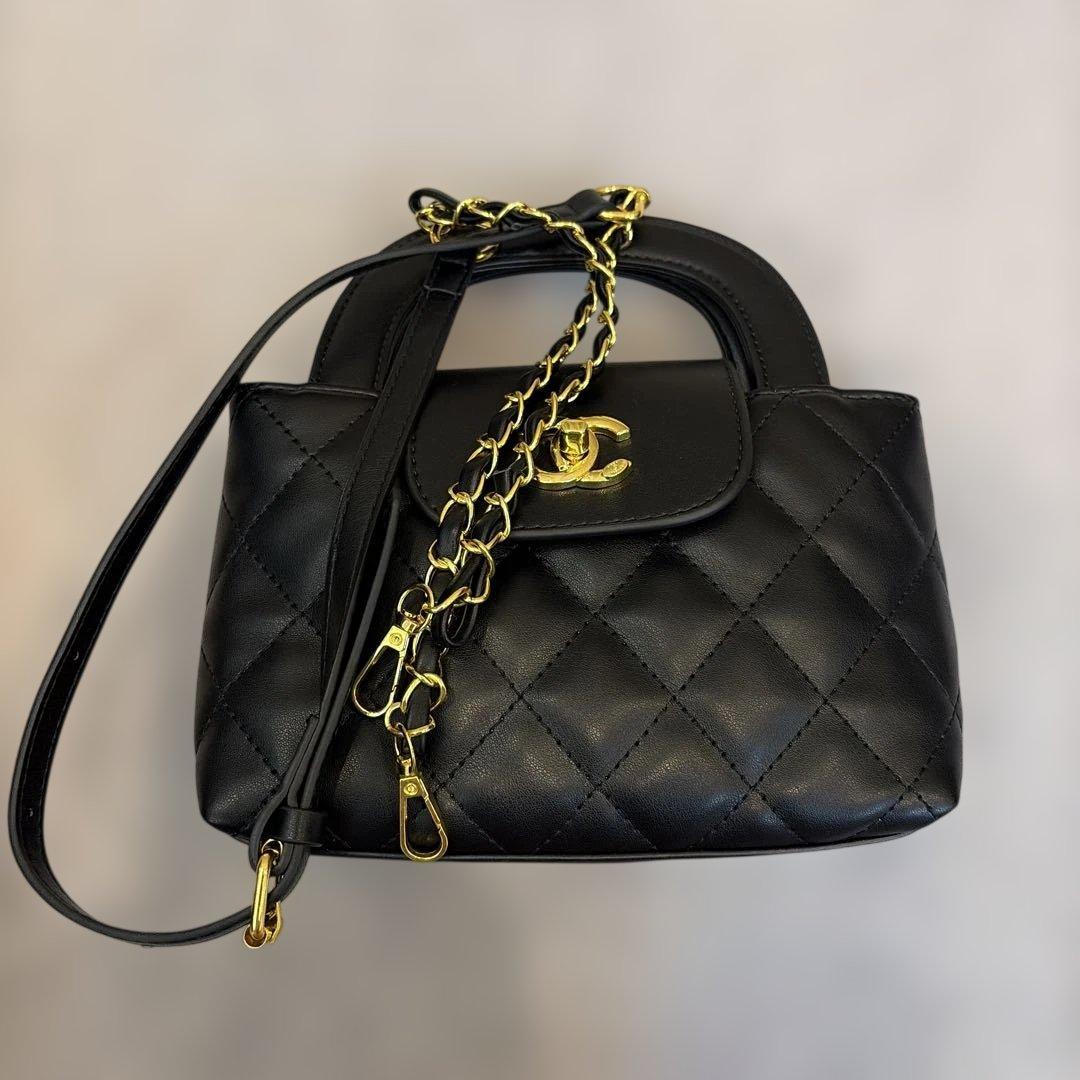 ノベルティ　キルティングC☆ブラックバック