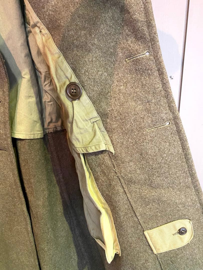 メルトンウール 40年代 米軍実物 ミリタリー カーキ オリーブ 中古 古着