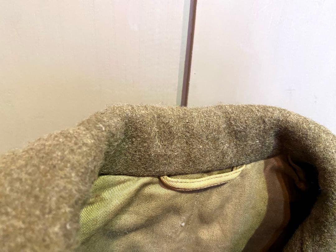 メルトンウール 40年代 米軍実物 ミリタリー カーキ オリーブ 中古 古着