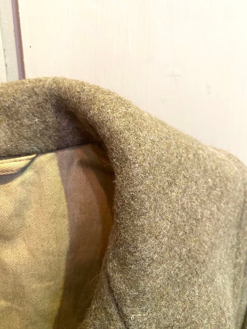 メルトンウール 40年代 米軍実物 ミリタリー カーキ オリーブ 中古 古着