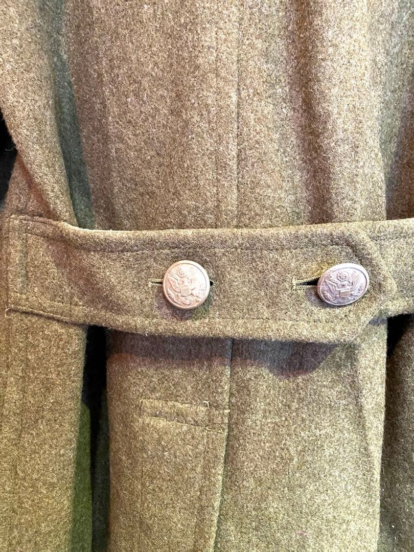 メルトンウール 40年代 米軍実物 ミリタリー カーキ オリーブ 中古 古着