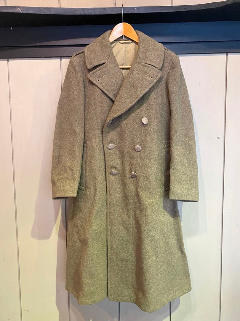 メルトンウール 40年代 米軍実物 ミリタリー カーキ オリーブ 中古 古着