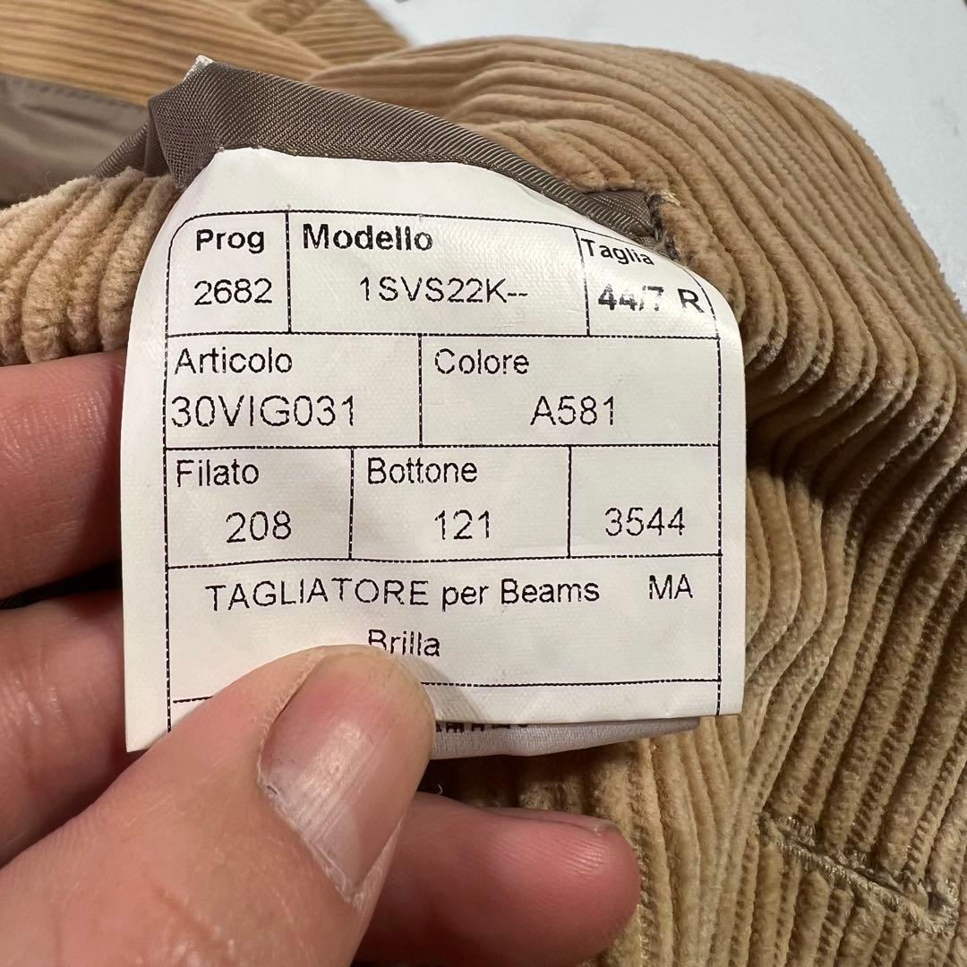 タリアトーレ×ブリッラ 44 コーデュロイ ブラウンベージュ 新型モンテカルロ