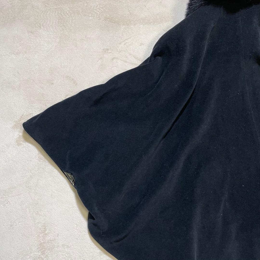 美品　piacenza × DELBA ペイズリー　カシミ裏地シルク　ポンチョ