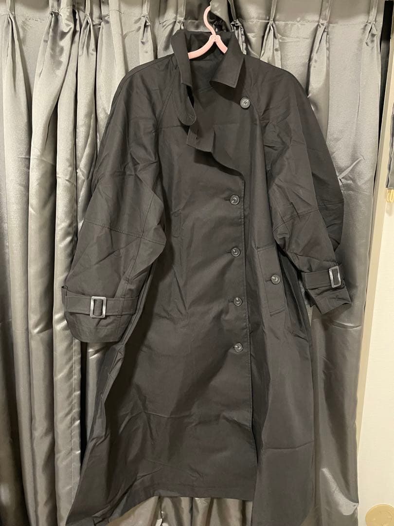 美品　ETRE TOKYO コンシャススリーブトレンチコート　ブラック　S