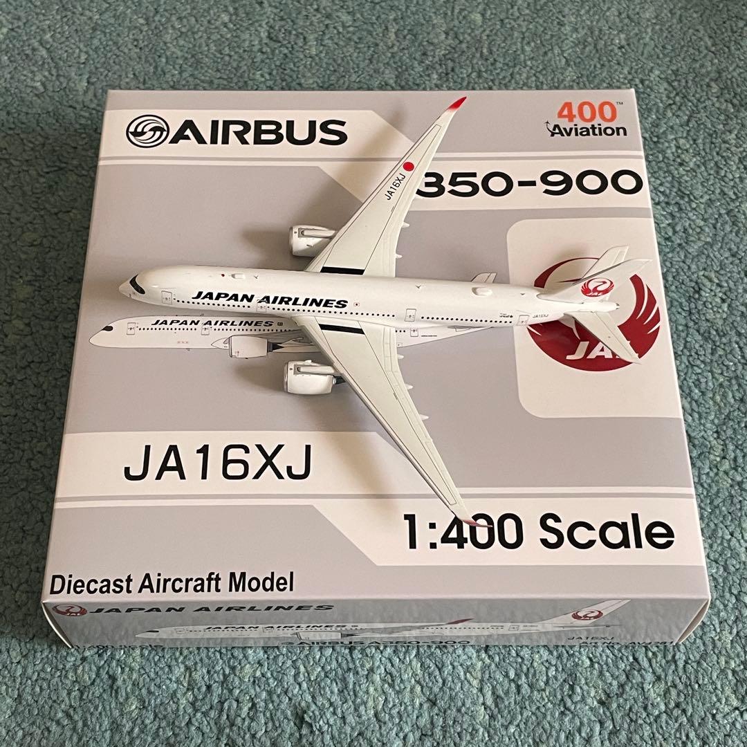 JAL 日本航空 A350-900 JA16XJ av 1:400 スタンド付き