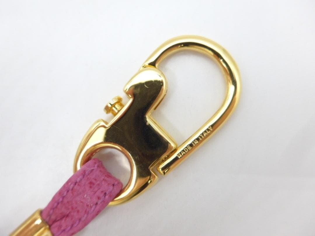 GUCCI Gロゴ ピンク ゴールド キーホルダー リング グッチ シルバー 箱