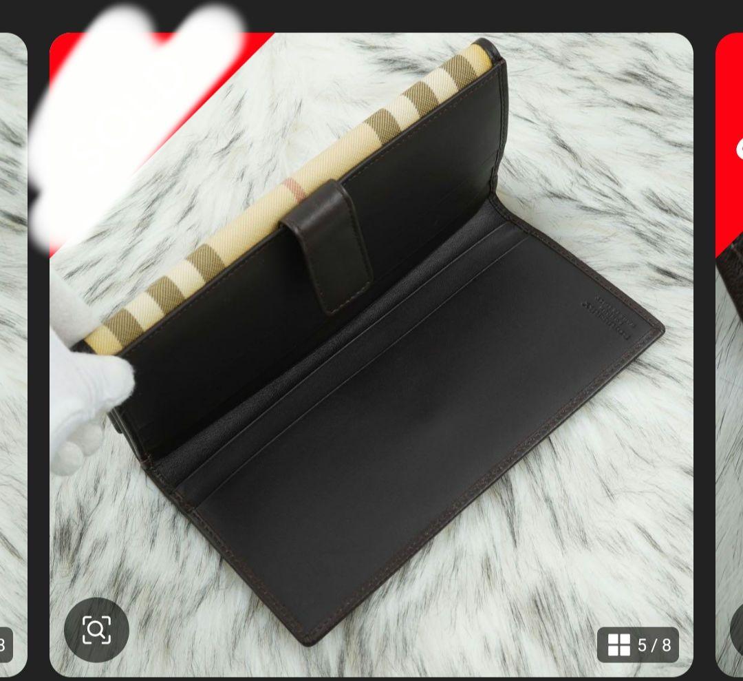 BURBERRY LONDON 長財布 チェック柄