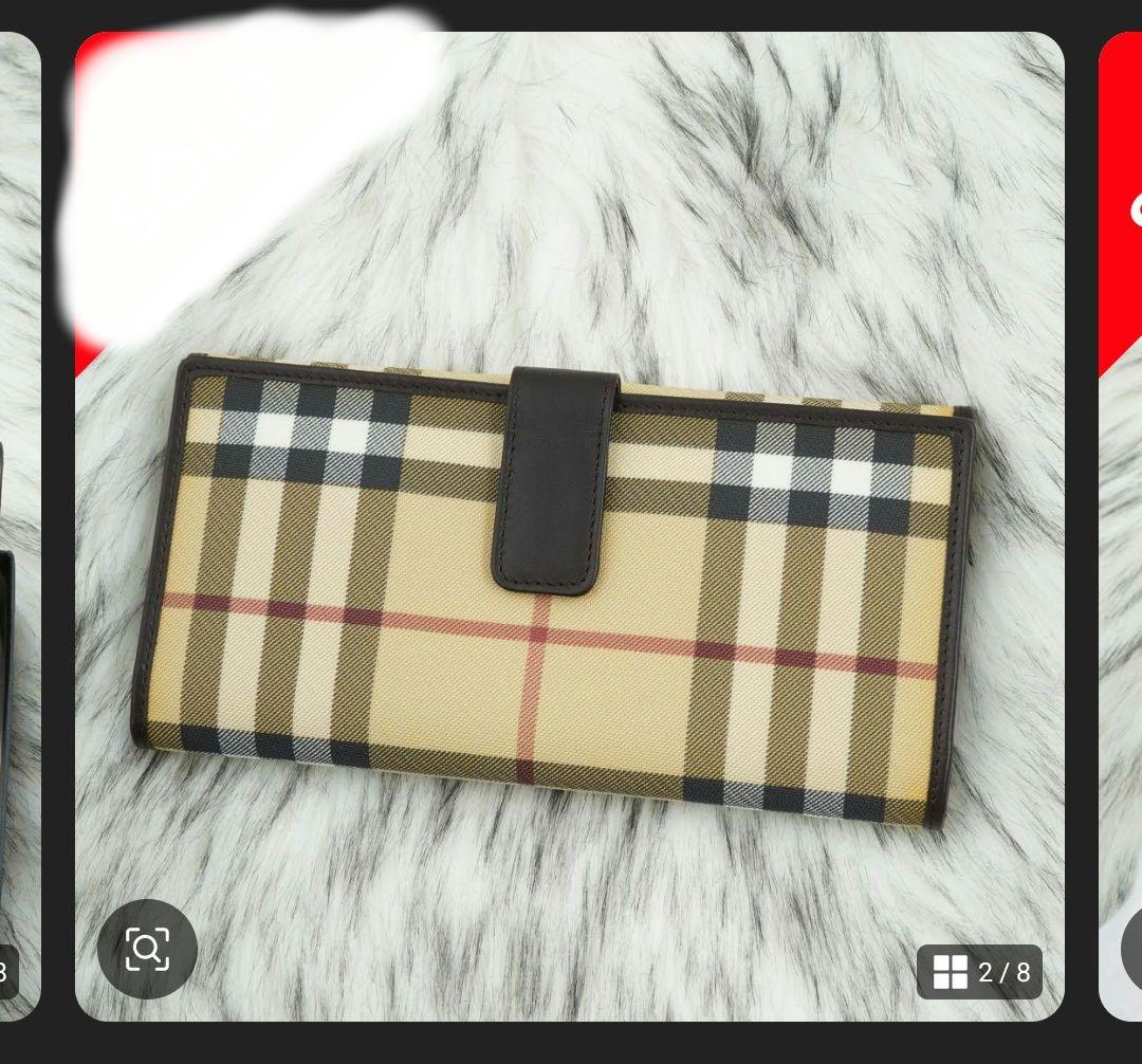 BURBERRY LONDON 長財布 チェック柄