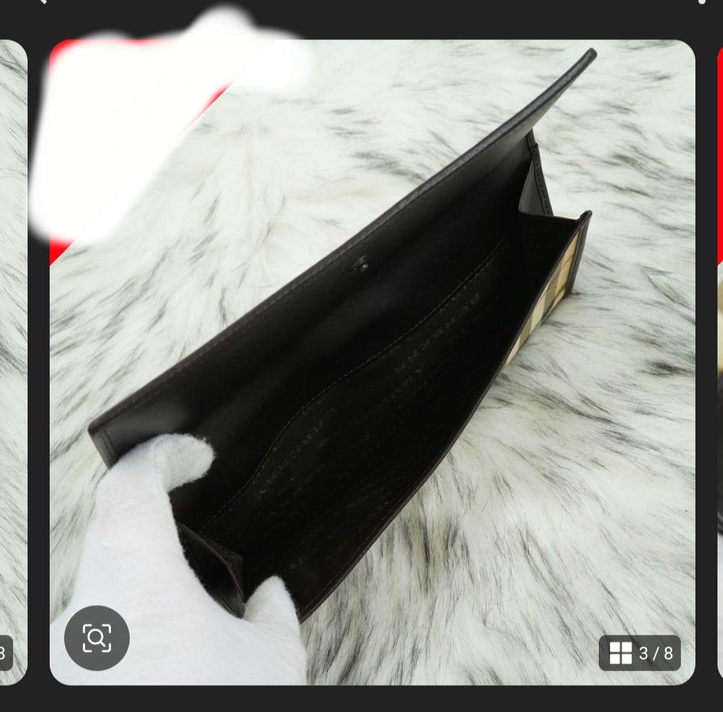 BURBERRY LONDON 長財布 チェック柄