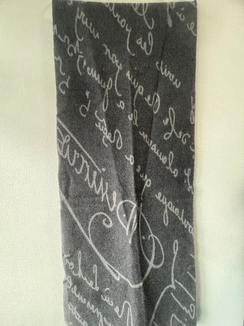 ベルルッティ　リバーシブル　グレーマフラー