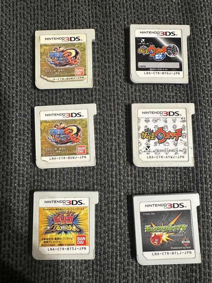 3DSソフト ジャンク品 まとめ売り スマブラ トモコレ 妖怪ウォッチ マリオ系