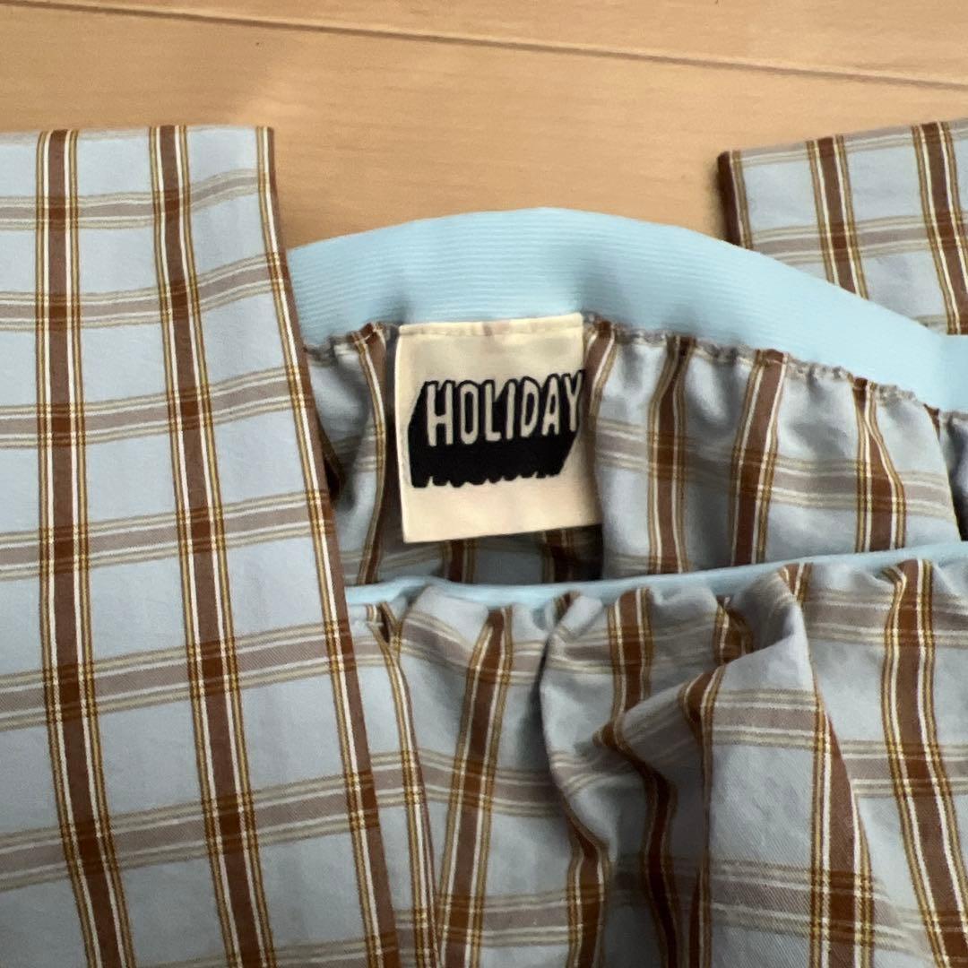 holiday ストラップミニスカート