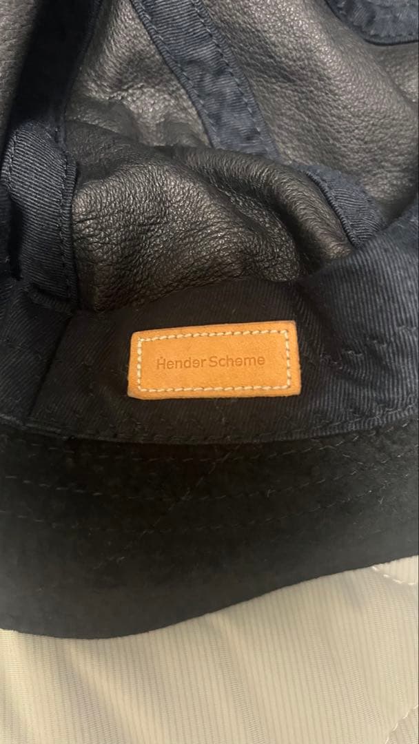 Hender Scheme　エンダースキーマ　レザーバケットハット　黒　ブラック