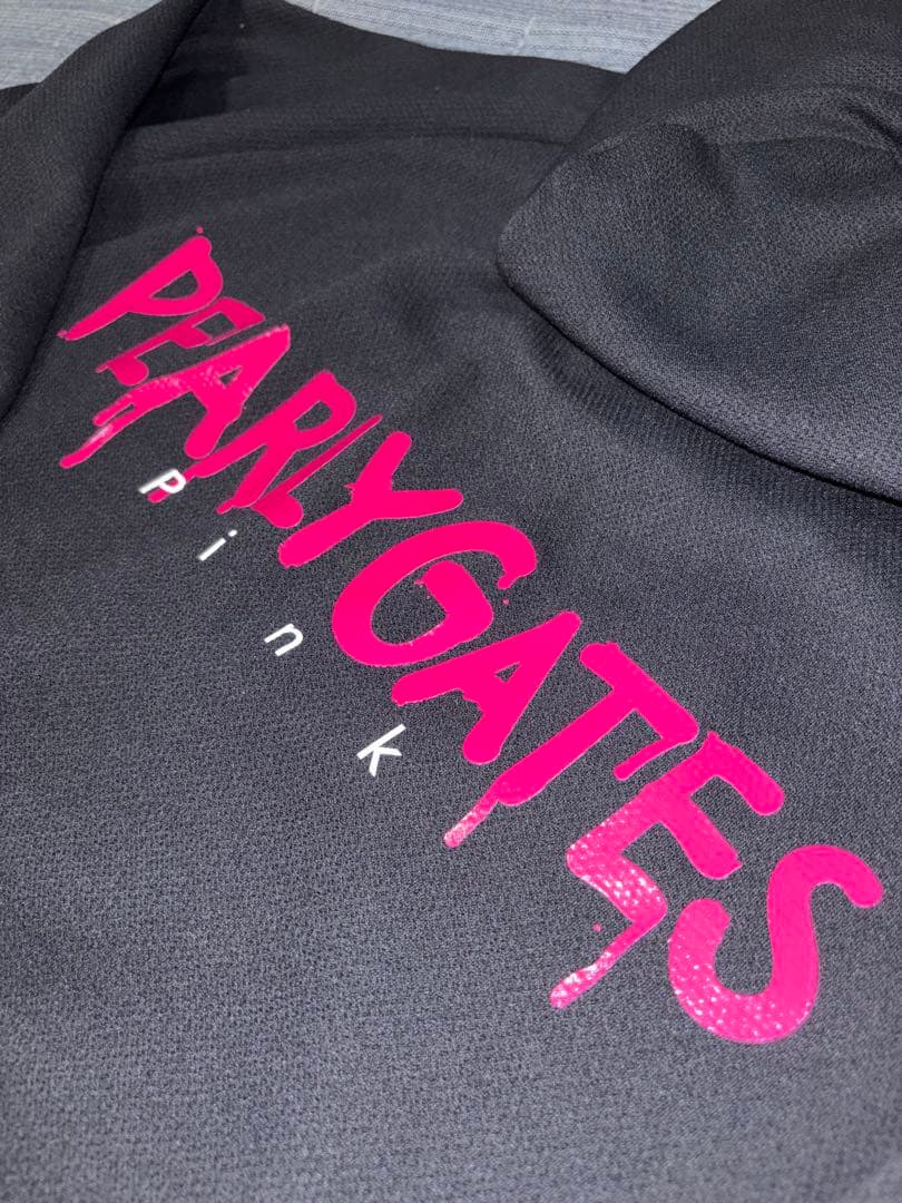 （超美品）パーリーゲイツ、ペイントロゴ、ジップパーカー、サイズ1