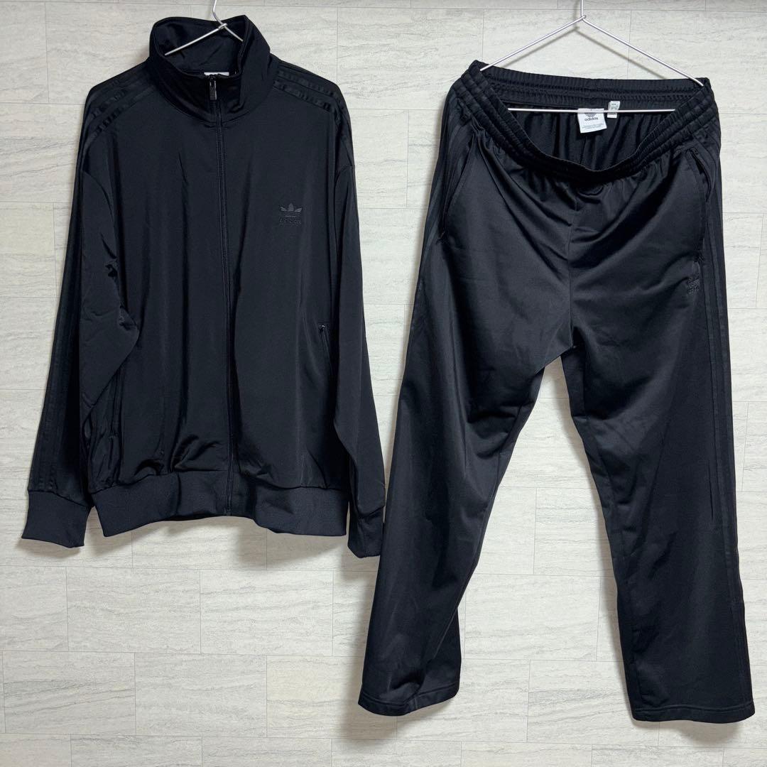 adidas トラックジャケット　パンツ　セット　ファイアーバード　ブラック