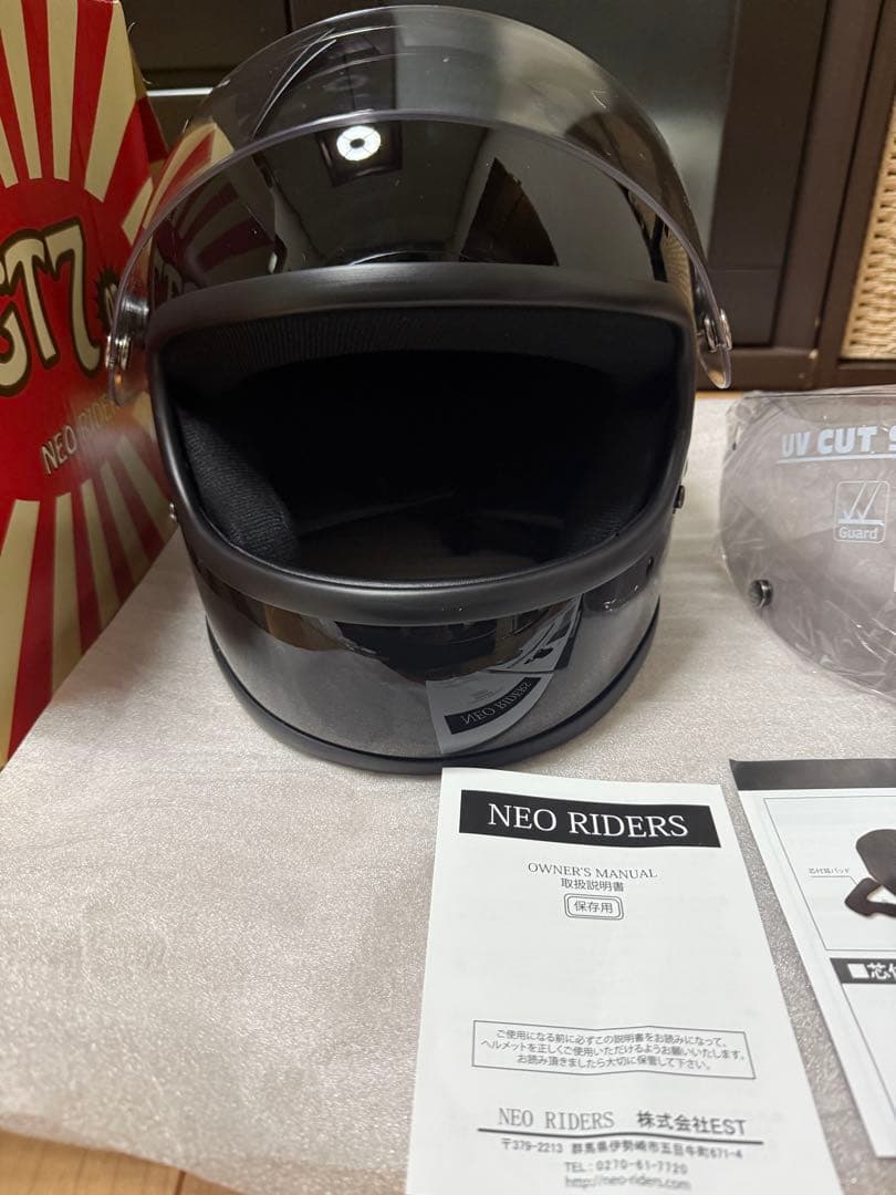 GT7 族ヘル　フルフェイス　ヘルメット XL ブラック