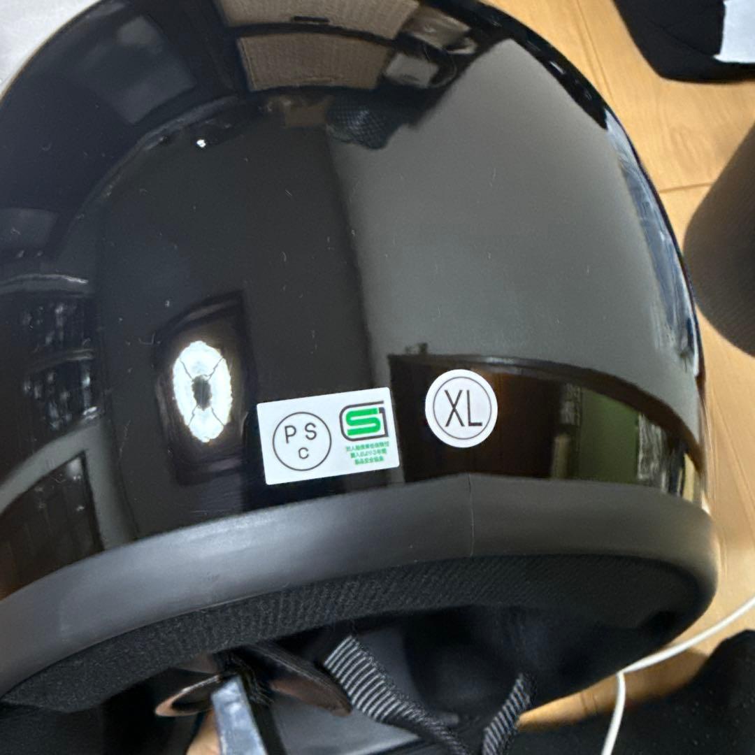 GT7 族ヘル　フルフェイス　ヘルメット XL ブラック