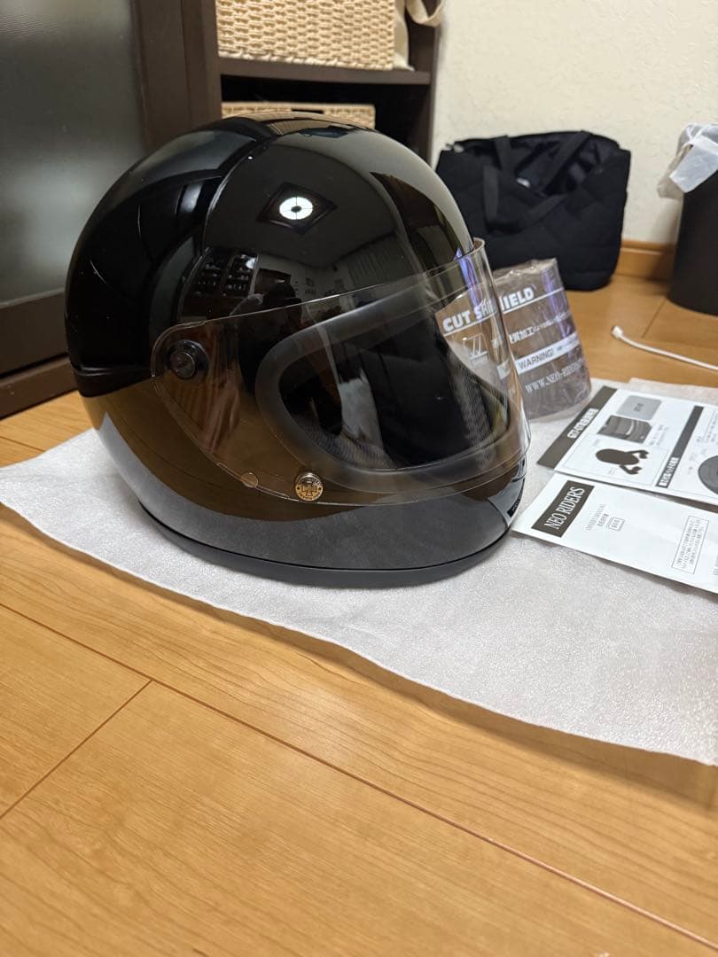 GT7 族ヘル　フルフェイス　ヘルメット XL ブラック