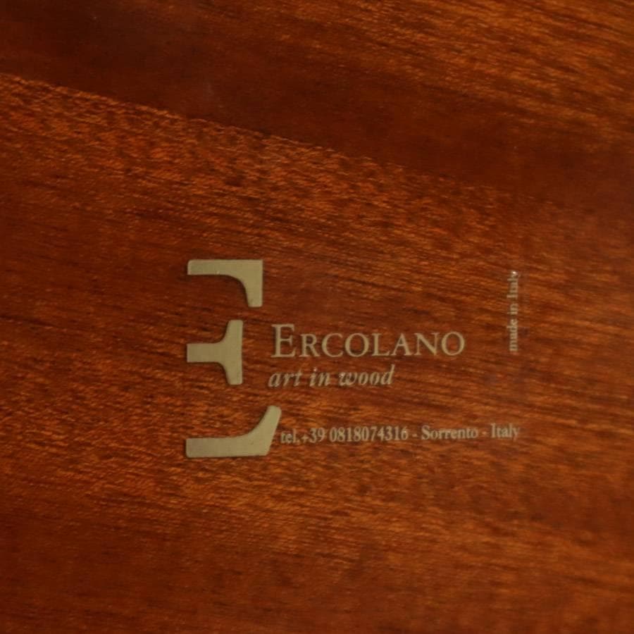 イタリア製クラシカル家具 ERCOLANO 象嵌装飾 猫足 サイドテーブル
