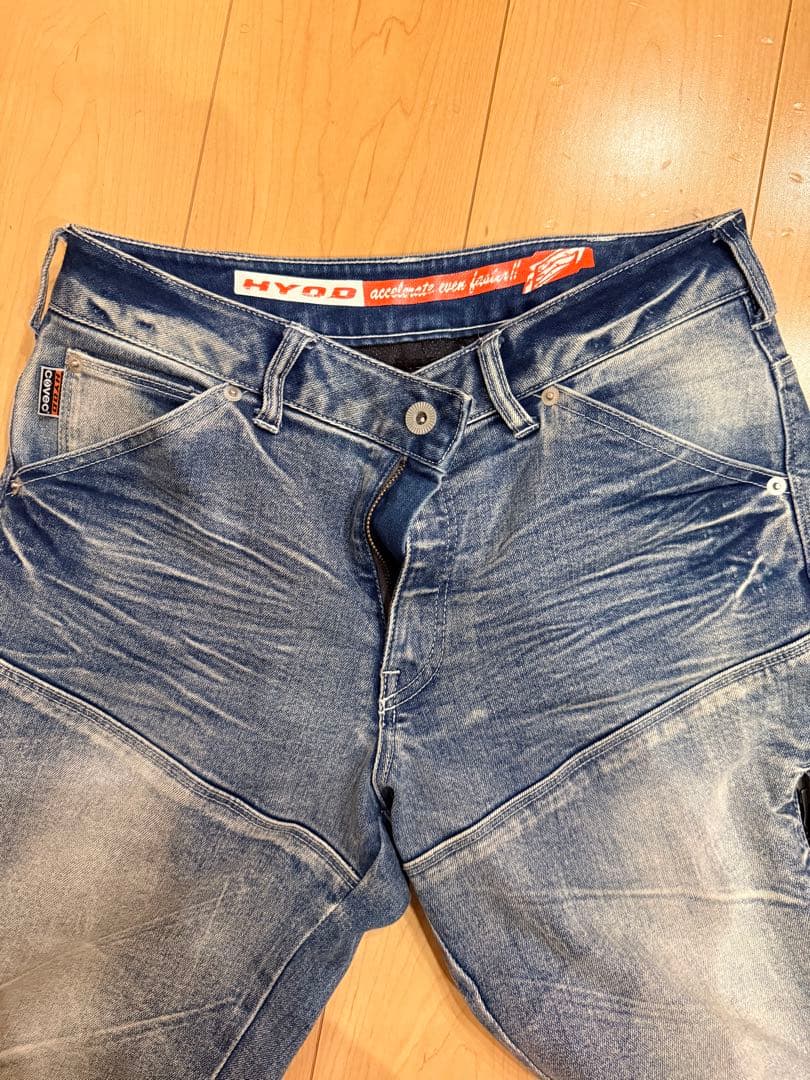 HYOD（ヒョードープロダクツ）ライディングデニムパンツ　レディース　Lサイズ