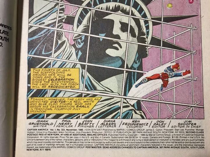 少年漫画 Captain America #323