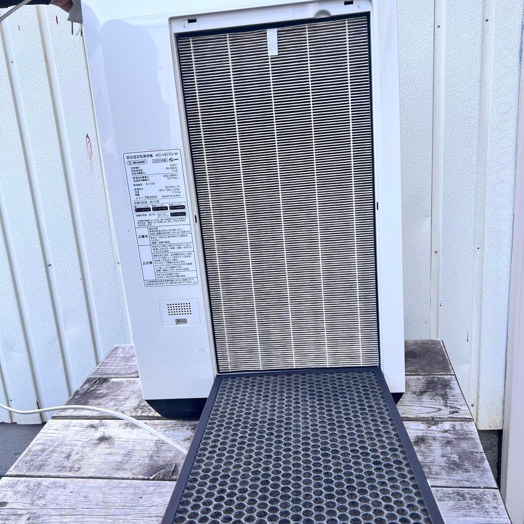剣*心様 SHARP KC-HD70-W 除加湿空気清浄機 プラズマクラスター