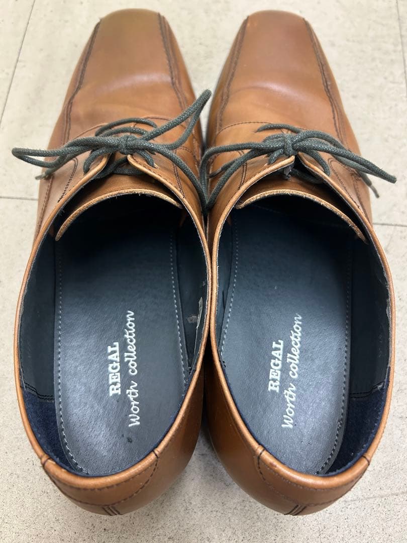 美品REGAL Worth Collection ブラウン レースアップシューズ
