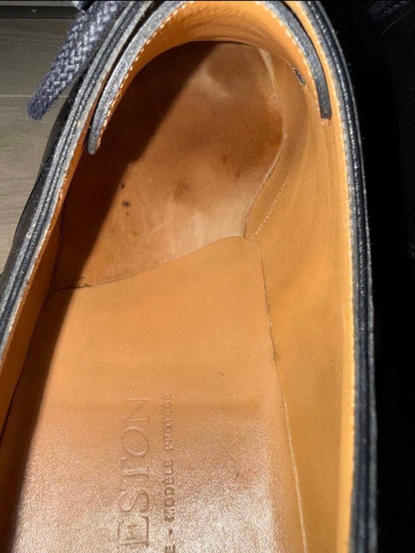 J.M. WESTON ゴルフ ブラック 10.5E シューツリー付き