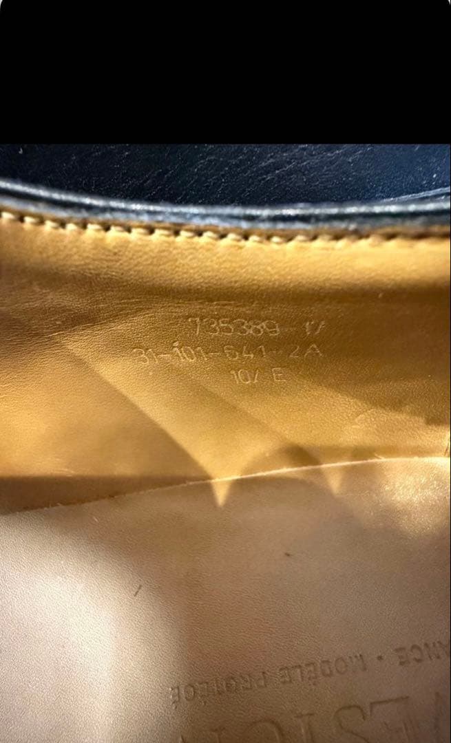 J.M. WESTON ゴルフ ブラック 10.5E シューツリー付き