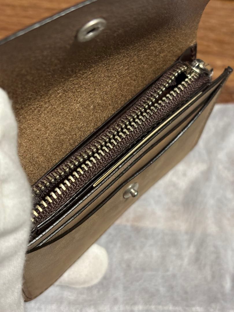 【未使用】SLOW スロウ イングラサット トープ ミニ財布(so749i)