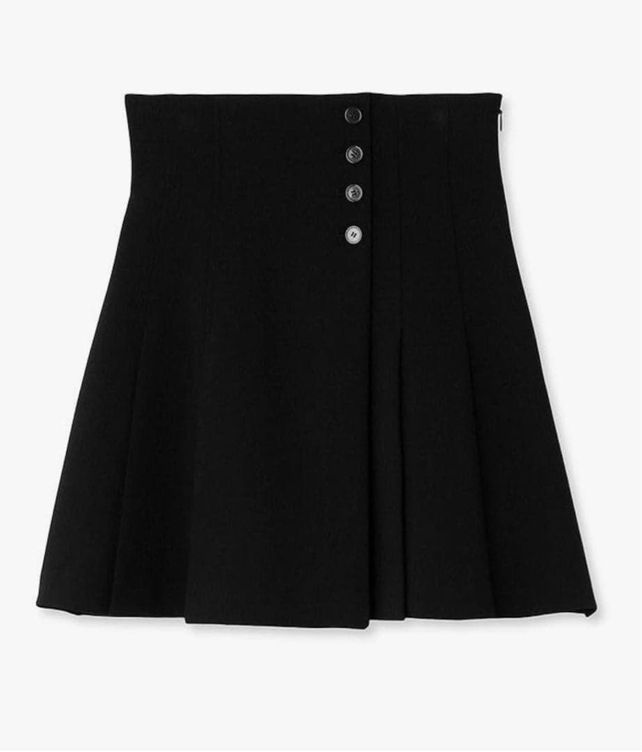 snidel サイドプリーツスカショーパン BK 01