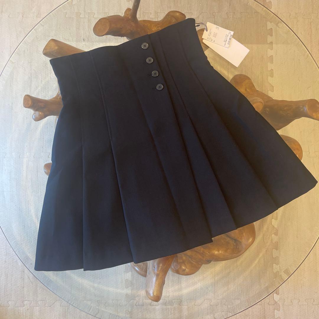 snidel サイドプリーツスカショーパン BK 01