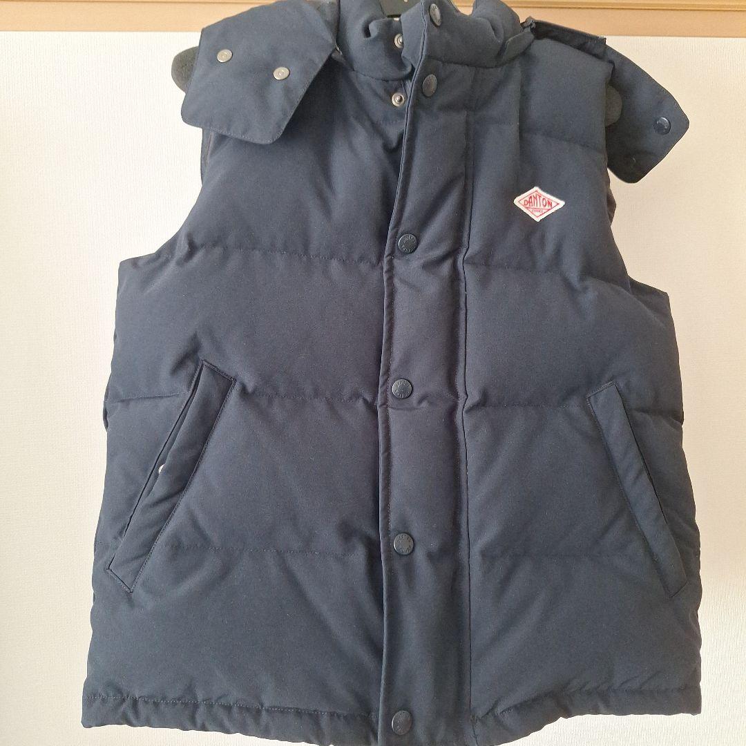 みか　DANTON ダウンベスト 36　紺