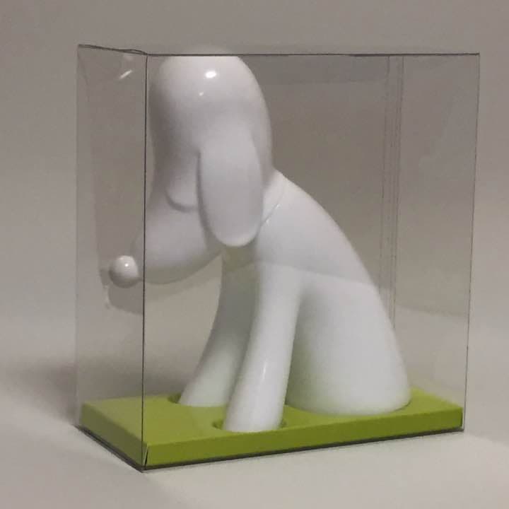 奈良美智 あおもり犬 リンデン 貯金箱 白